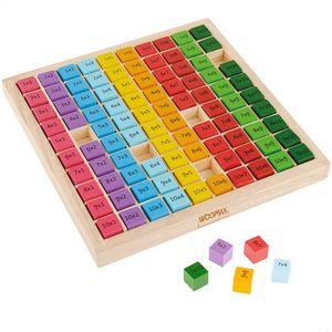 TABLA MULTIPLICAR DE MADERA +6A MONTESSORI
