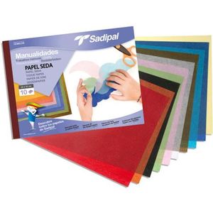 BLOC DE PAPEL SEDA DE COLORES SADIPAL