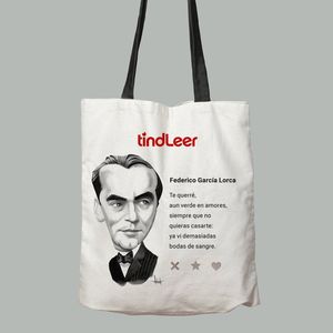 BOLSA DE TELA FEDERICO GARCIA LORCA POR FERNANDO VICENTE