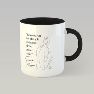 TAZA MUJER CON ALAS