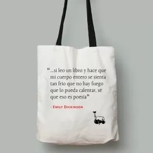BOLSA DE TELA EMILY DICKINSON 'EL PODER DE LA POESIA'