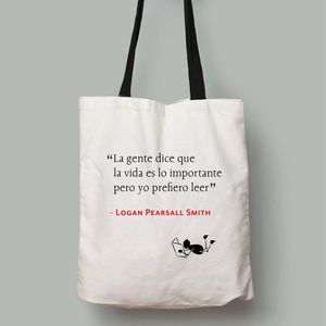 BOLSA DE TELA LOGAN PEARSALL SMITH VIDA Y LECTURA