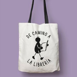 BOLSA DE TELA DE CAMINO A LA LIBRERIA