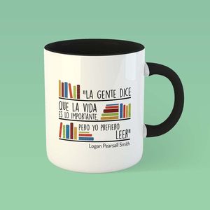 TAZA LOGAN PEARSALL SMITH YO PREFIERO LEER