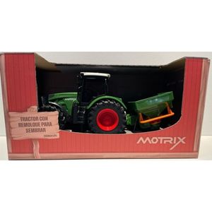 TRACTOR CON REMOLQUE PARA SEMBRAR