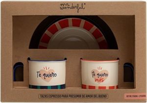 SET DE 2 TAZAS ESPRESSO PARA PRESUMIR DE AMOR DEL BUENO