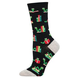 CALCETINES DE ALGODON MEDIA CA�A  36-41 BOOKWORM BLACK