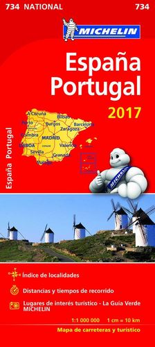 MAPA 734 ESPAA-PORTUGAL 2017