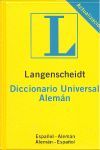 DICCIONARIO UNIVERSAL ALEM�N/ESPA�OL