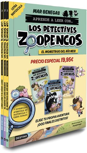 PACK APRENDE A LEER CON... �LOS DETECTIVES ZOOPENCOS! 1, 2 Y 3: EN LETRA