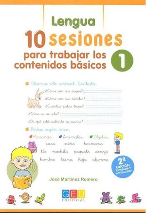 10 SESIONES PARA TRABAJAR LOS CONTENIDO BASICOS : LENGUA Y MATEMA