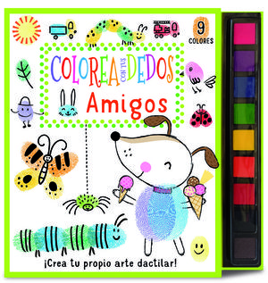 COLOREA CON TUS DEDOS: AMIGOS