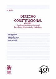 DERECHO CONSTITUCIONAL VOL I 2018