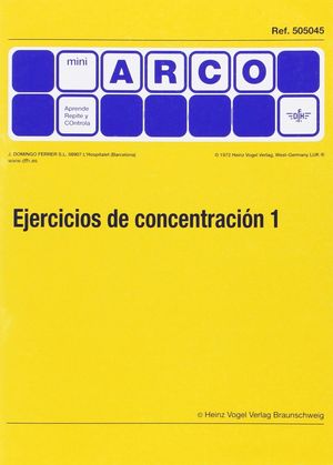 EJERCICIOS DE CONCENTRACIN 1