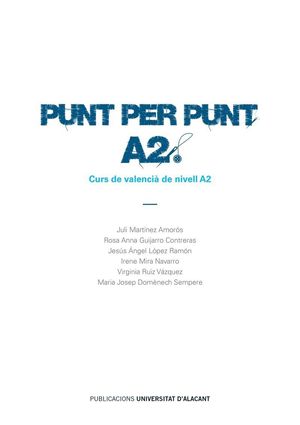 PUNT PER PUNT. A2