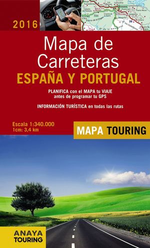 MAPA DE CARRETERAS DE ESPAA Y PORTUGAL 1:340.000, 2016