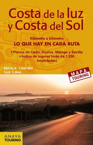 MAPA DE CARRETERAS DE LA COSTA DE LA LUZ Y LA COSTA DEL SOL