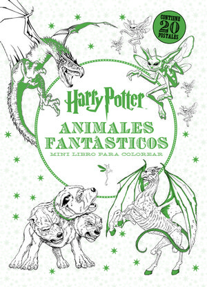 HARRY POTTER ANIMALES FANTASTICOS MINI LIBRO PARA COLOREA