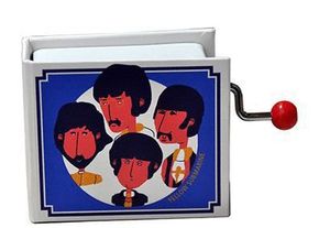 CAJA MUSICA LIBRO MANIVELA YELLOW SUBMARINE THE BEATLES