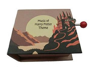 CAJA MUSICA LIBRO MANIVELA HARRY POTTER THEME