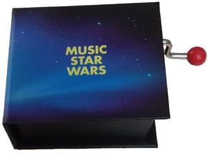 CAJA MUSICA LIBRO MANIVELA MUSIC STAR WARS
