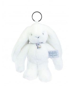 LLAVERO DE PELUCHE CONEJO BLANCO - 18 CM - CONEJO