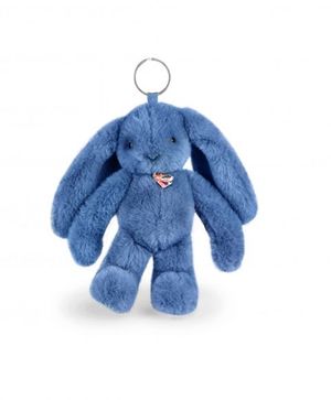 LLAVERO DE PELUCHE CONEJO AZUL- 18 CM - CONEJO