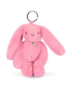 LLAVERO DE PELUCHE CONEJO ROSA - 18 CM - CONEJO