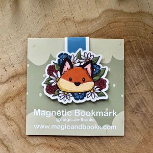 MARCAPAGINAS MAGN�TICO FOX & FLOWERS