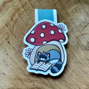 MARCAP�GINAS MAGN�TICO DE MAPACHE Y SETA