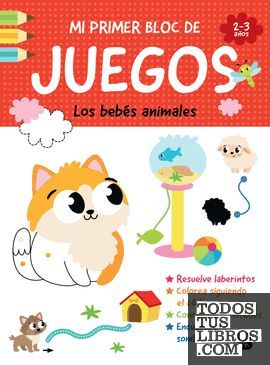 PRIMER BLOC JUEGOS BEBES ANIMALES