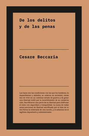 DE LOS DELITOS Y DE LAS PENAS